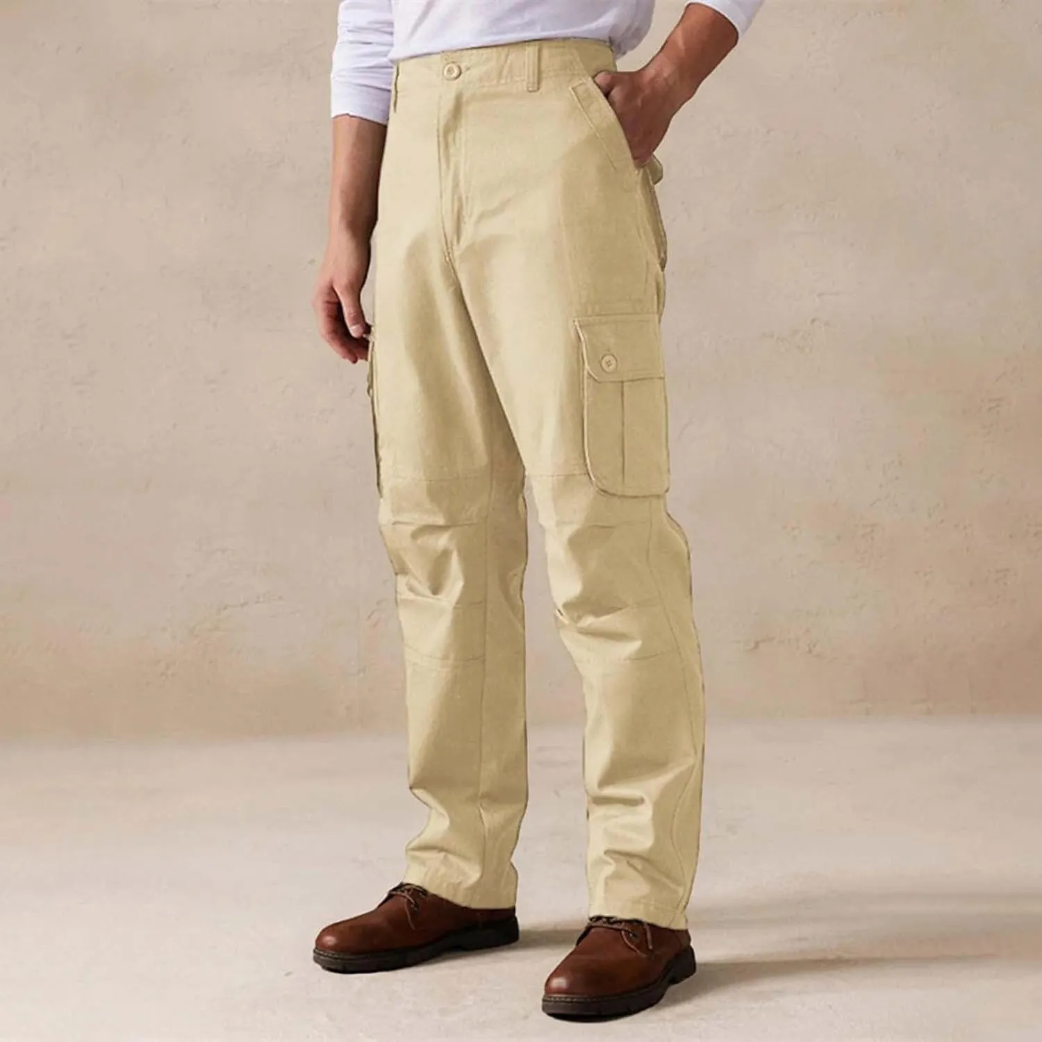Tactical Cargo Pants for Men Stretch Workout Joggers Sweatpants Outdoor Casual Ripstop Work Military Hiking Pants