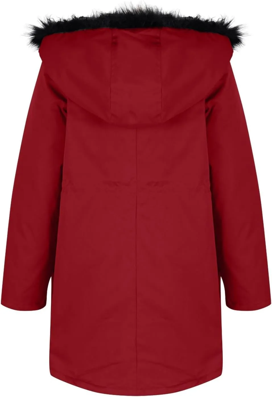 Thicken Fleece Parka Women Winter Coat Warm Puffer Jacket Quilted Down Coats Casual Sherpa Outerwear with Furry Hood