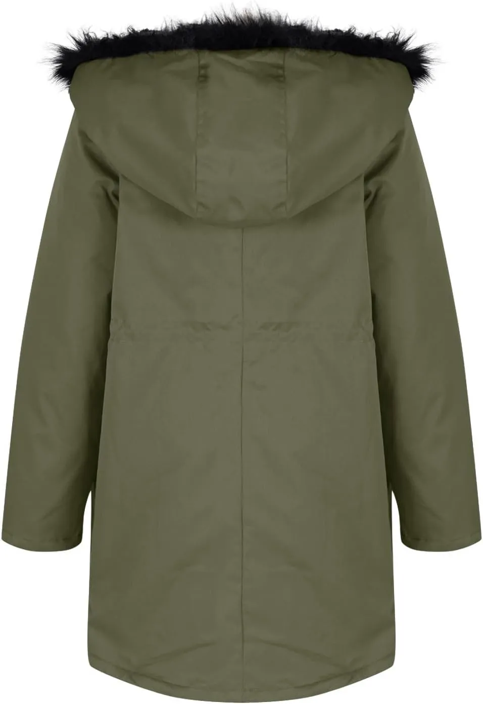 Thicken Fleece Parka Women Winter Coat Warm Puffer Jacket Quilted Down Coats Casual Sherpa Outerwear with Furry Hood