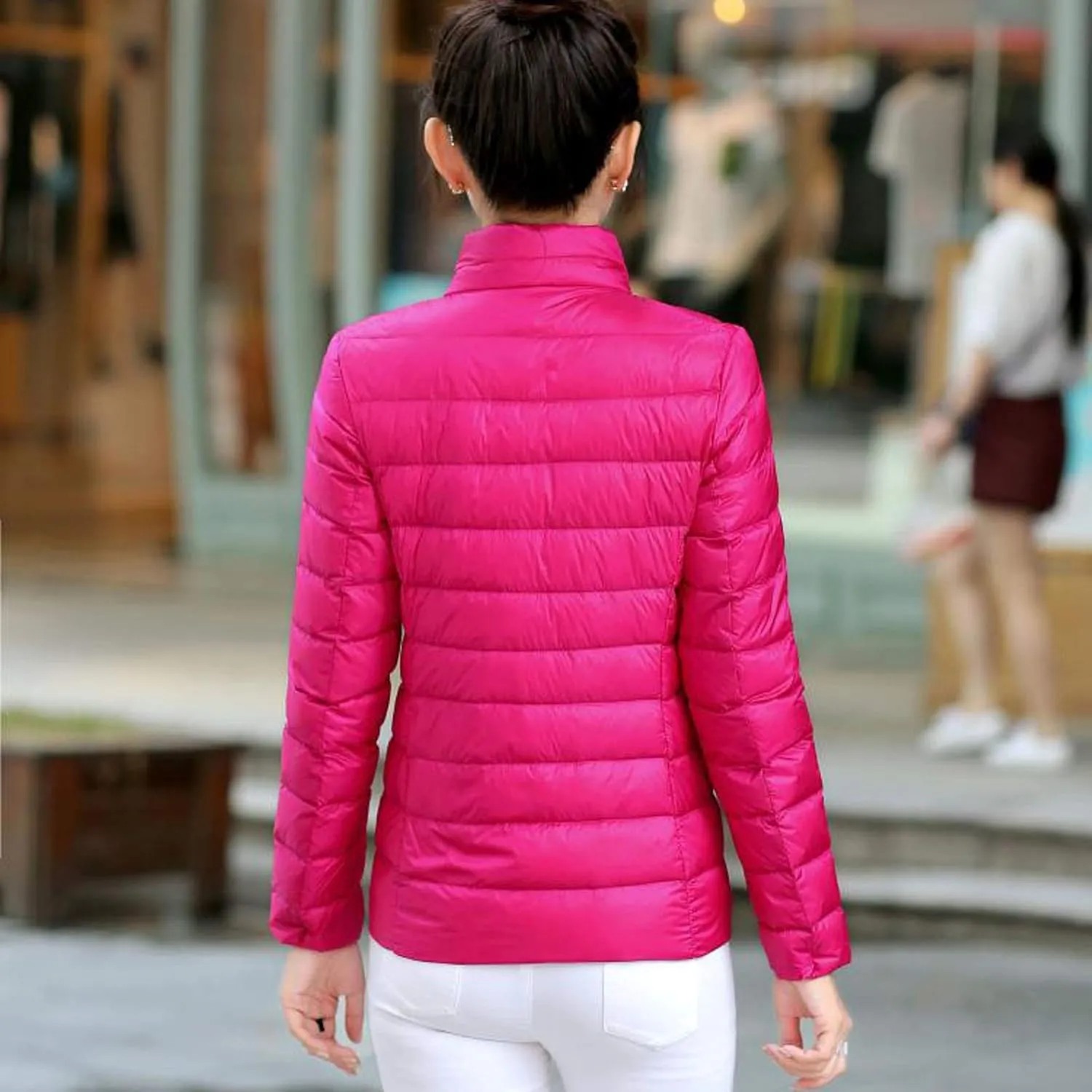 TIMIFIS Puffer Jacket Womens Winter Lightweight Down Coats Casual Zipper Quilted Jackets Plus Size Outerwear with Pockets