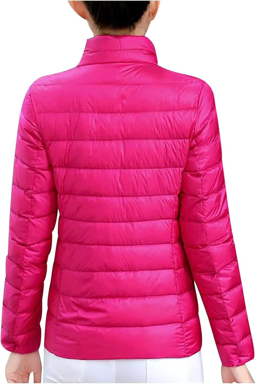 TIMIFIS Puffer Jacket Womens Winter Lightweight Down Coats Casual Zipper Quilted Jackets Plus Size Outerwear with Pockets