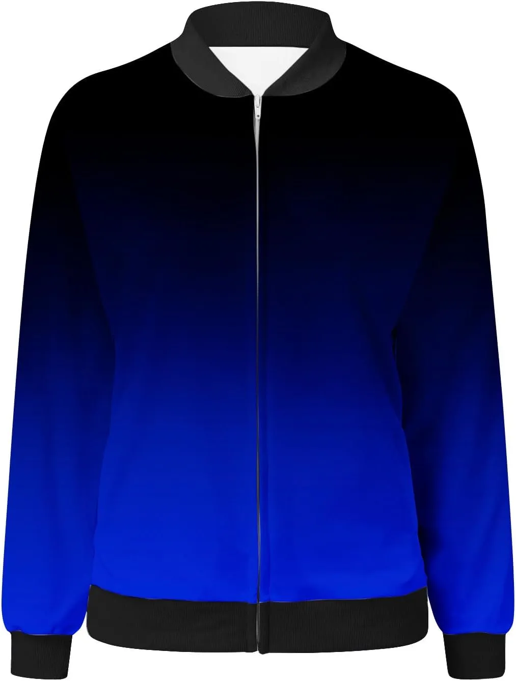 TIMIFIS Womens Bomber Jacket Lightweight Short Coats Stand Collar Zipper Outerwear Fashion Motorcycle Jacket with Pockets