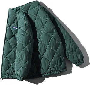 tuduoms Oversized Puffer Jacket Men's Warm Baggy Down Coat Winter Parka Thicken Padded Bubble Overcoat Snow Bomber Jackets