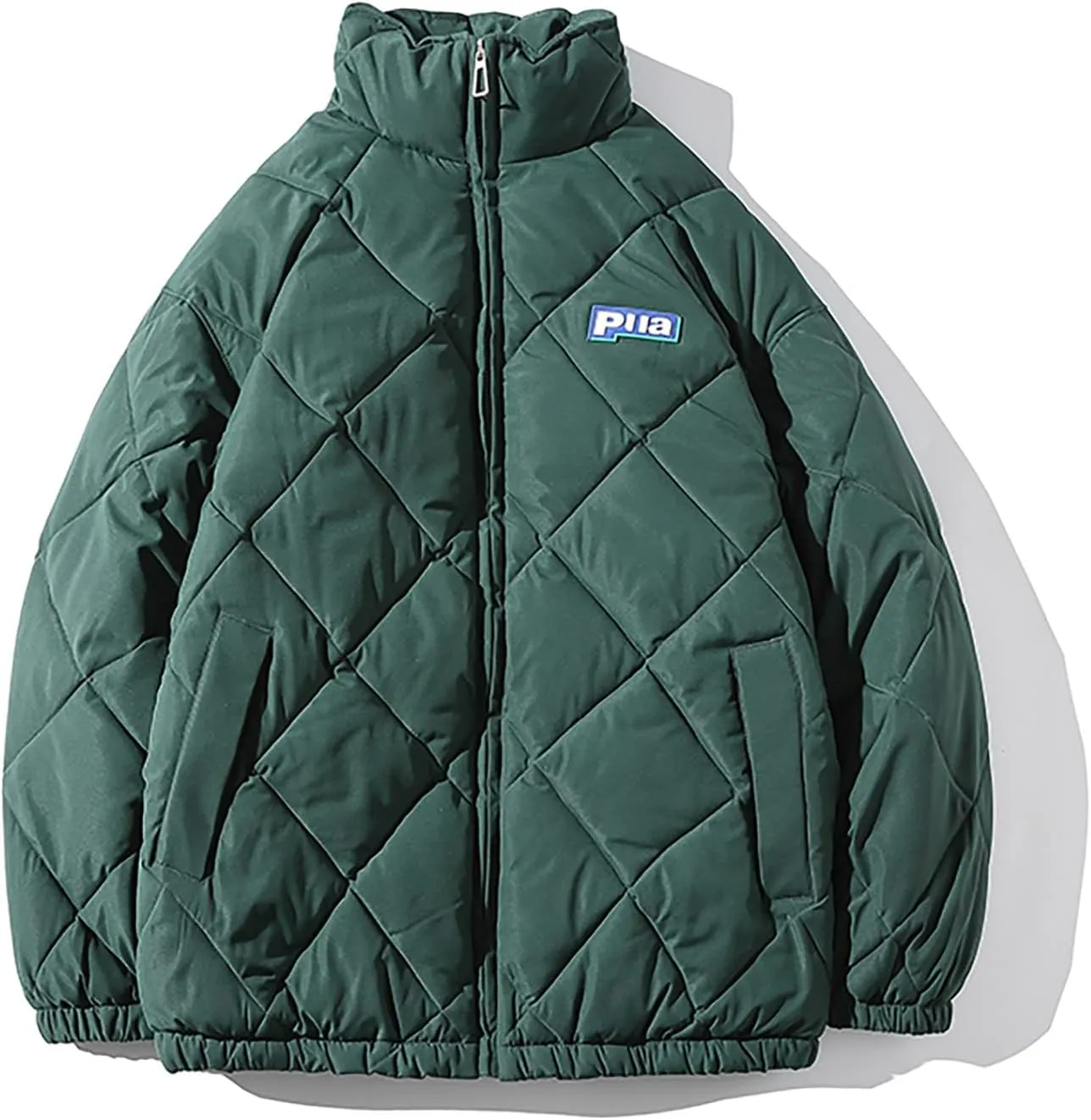 tuduoms Oversized Puffer Jacket Men's Warm Baggy Down Coat Winter Parka Thicken Padded Bubble Overcoat Snow Bomber Jackets