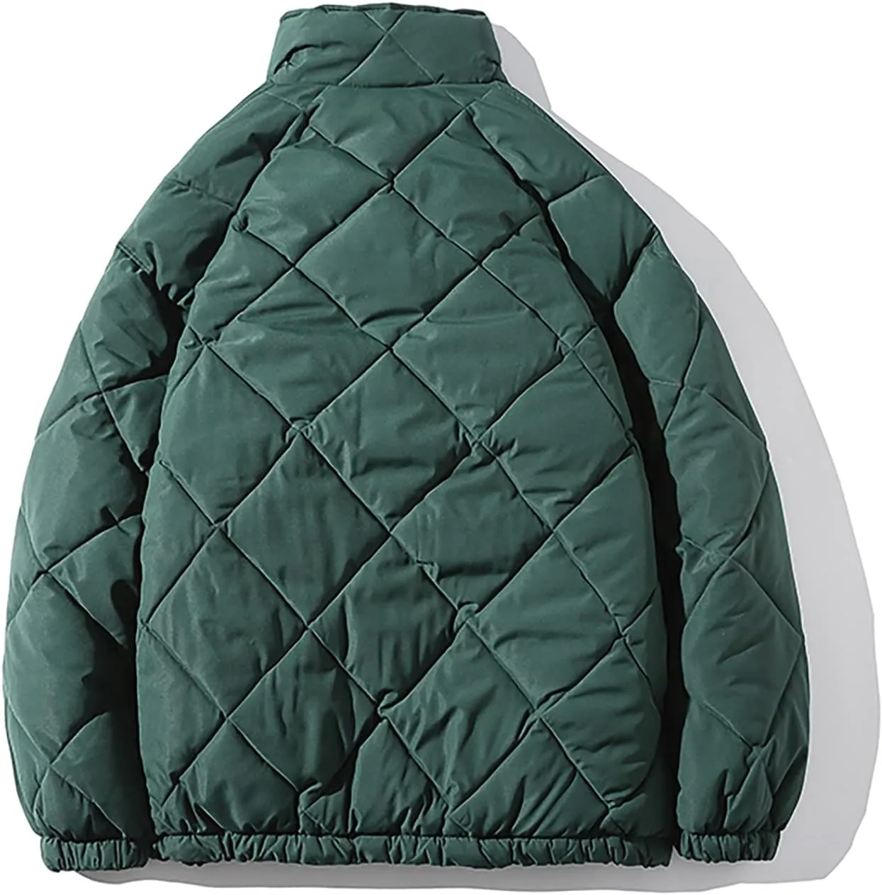 tuduoms Oversized Puffer Jacket Men's Warm Baggy Down Coat Winter Parka Thicken Padded Bubble Overcoat Snow Bomber Jackets