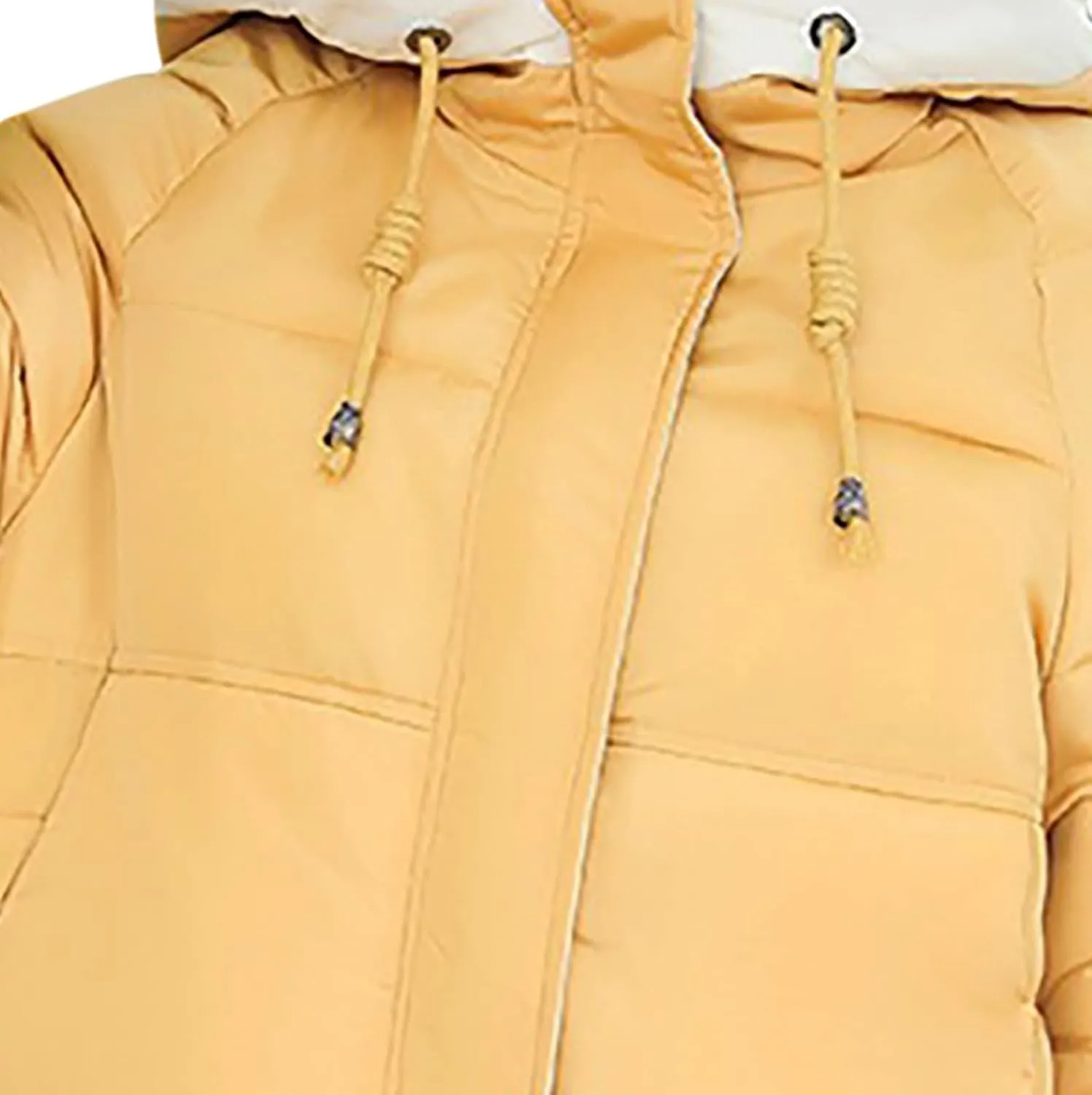 tuduoms Teen Girls Cute Hooded Winter Jackets Drawstring Warm Quilted Lightweight Puffer Down Coats Thicken Parkas Outwear