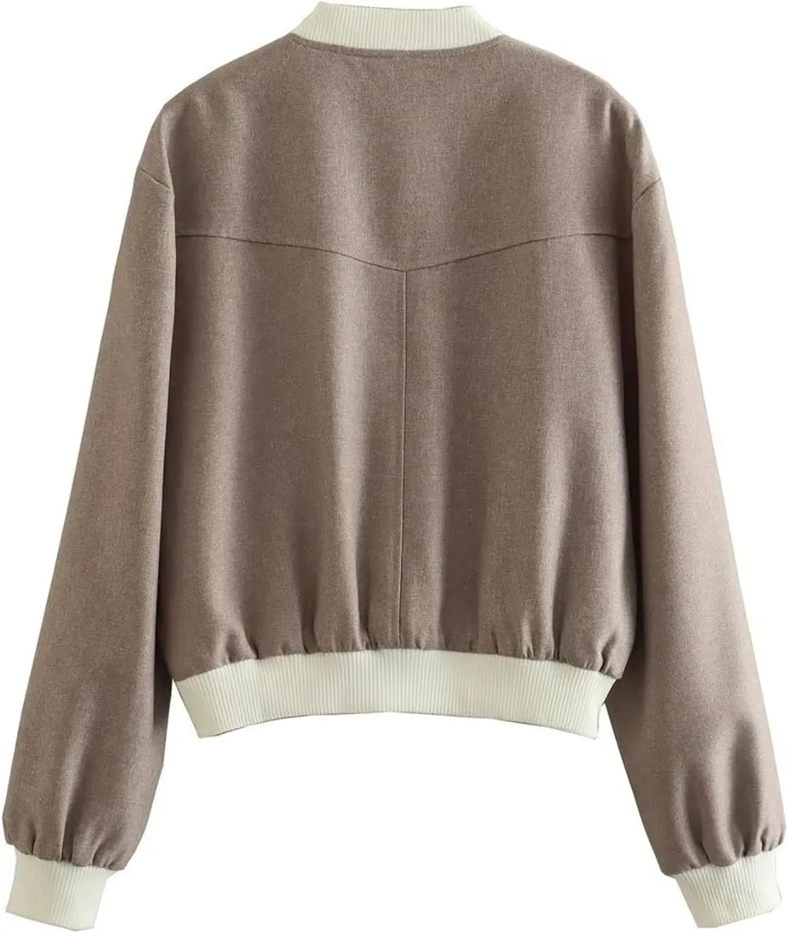 Uillui Womens Sherpa Lined Suede Leather Jacket Cropped Motorcycle Jacket Winter Teen Girls Trendy Fleece Crop Bomber Jacket