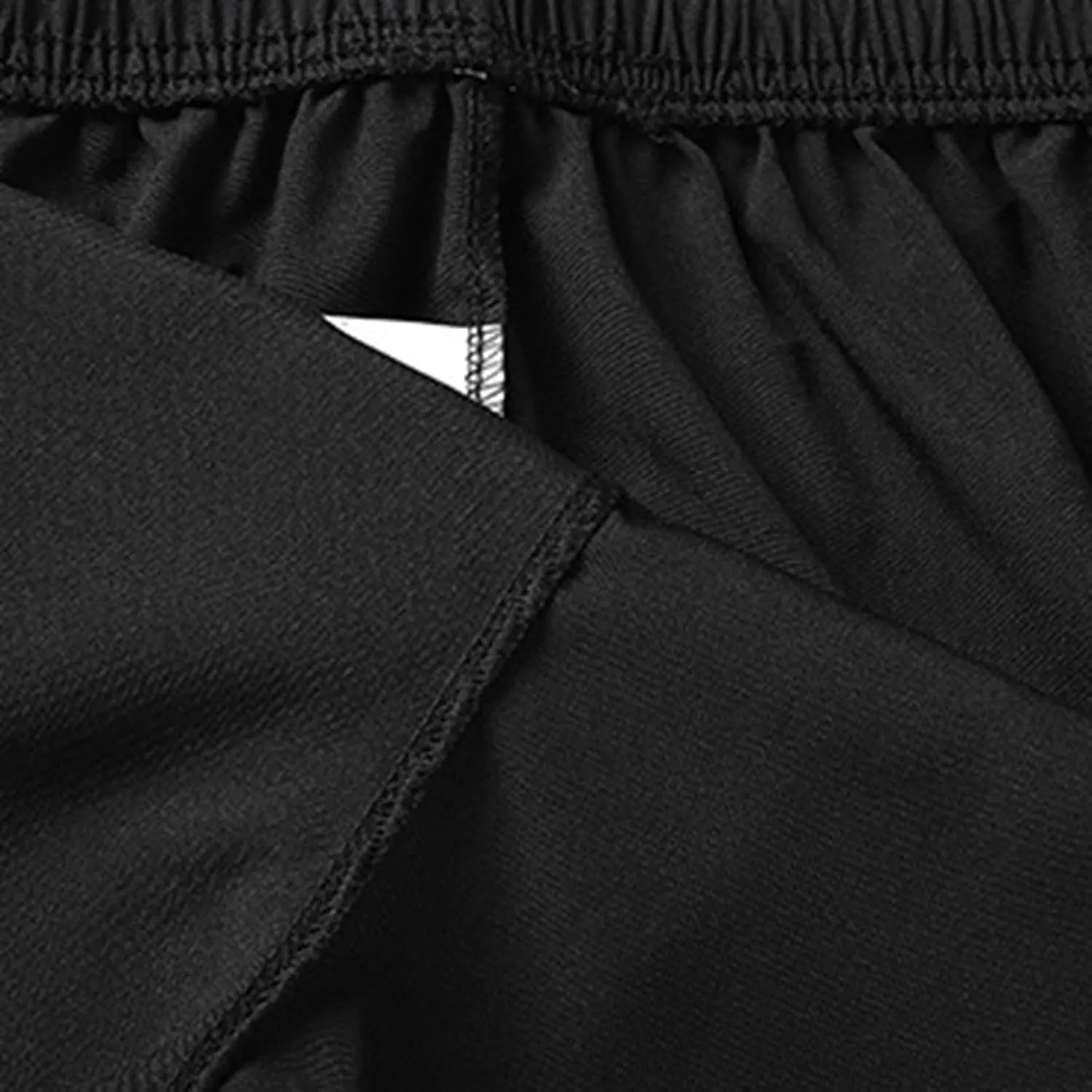 Unisex Athletic Shorts Ice Silk Quick Drying Stretch Shorts for Women Men Summer Workout Gym with Zipper Pockets