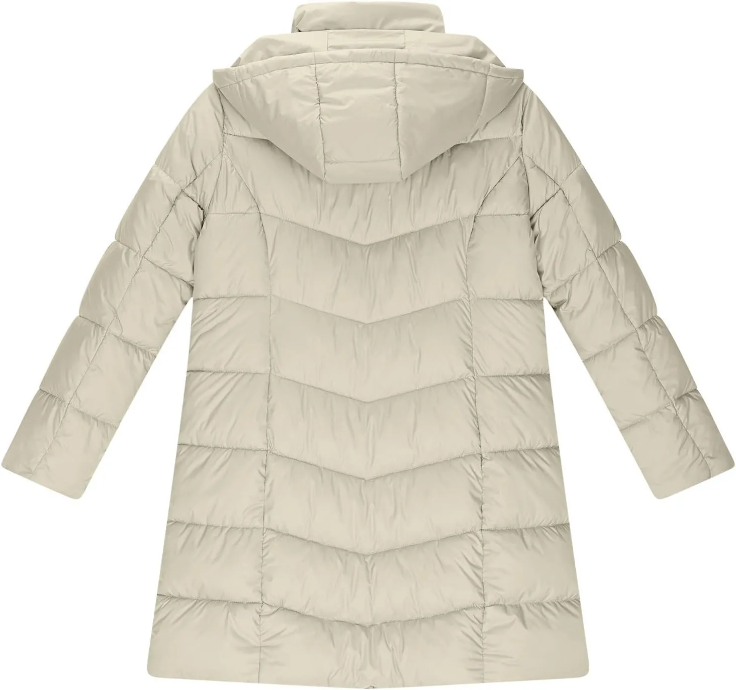 Winter Coats for Women Quilted Down Jacket Full Zip Puffer Coat Thicken Hooded Outerwear Casual Fleece Lined Coat