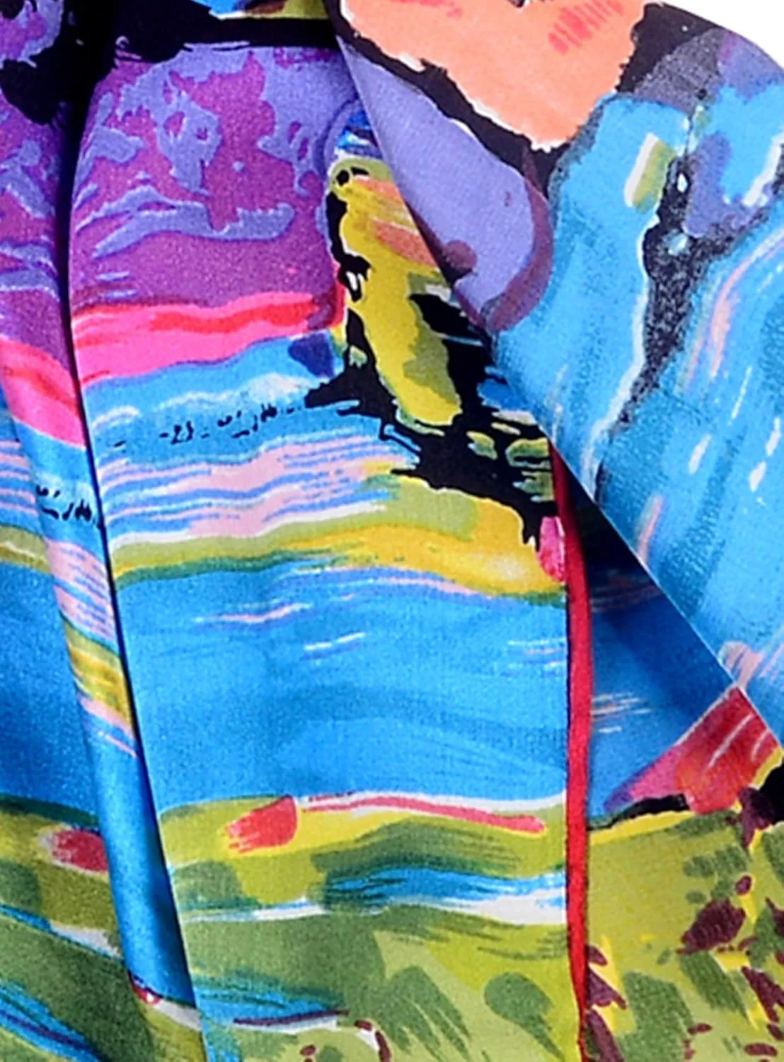 Women 100% Silk Scarves Van Gogh Painted Scarf