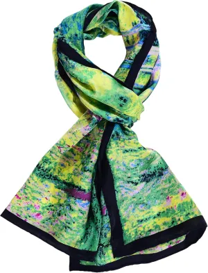 Women 100% Silk Scarves Van Gogh Painted Scarf