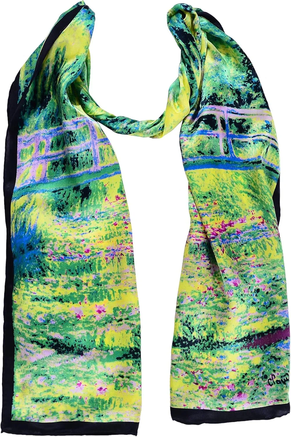Women 100% Silk Scarves Van Gogh Painted Scarf
