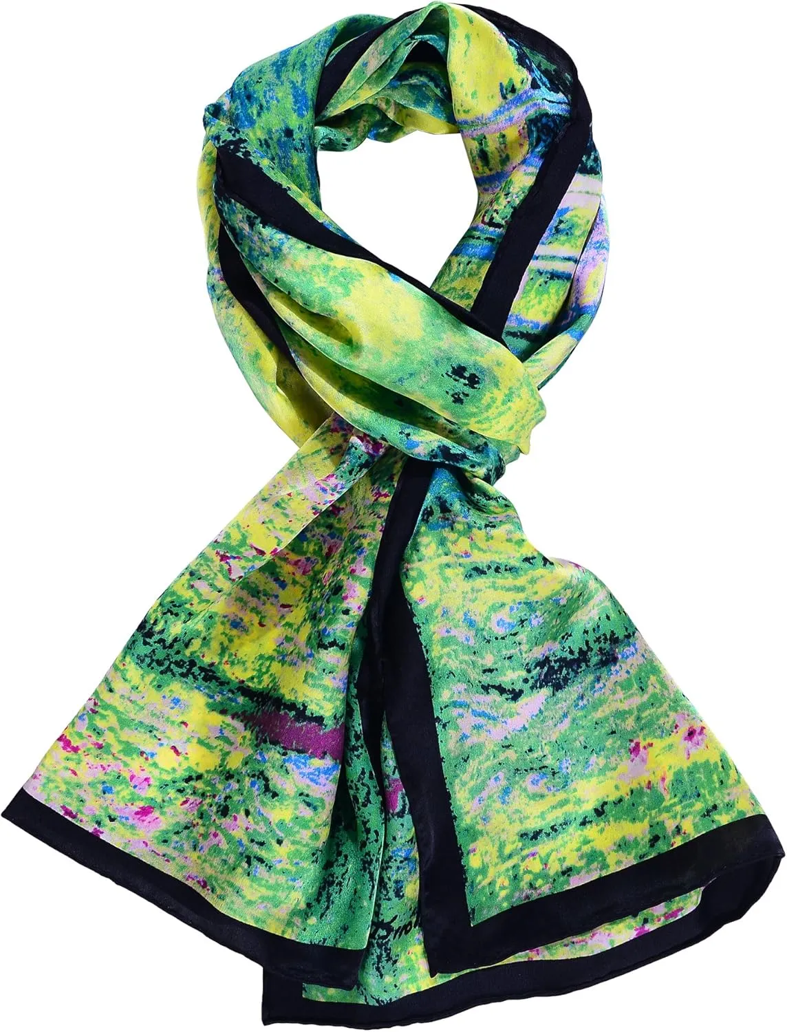 Women 100% Silk Scarves Van Gogh Painted Scarf