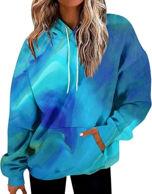 Women Oversized Hoodies Plus Size Drop Shoulder Y2k Sweatshirts Fall Baggy Hooded Comfy Pullover Outfits with Pockets