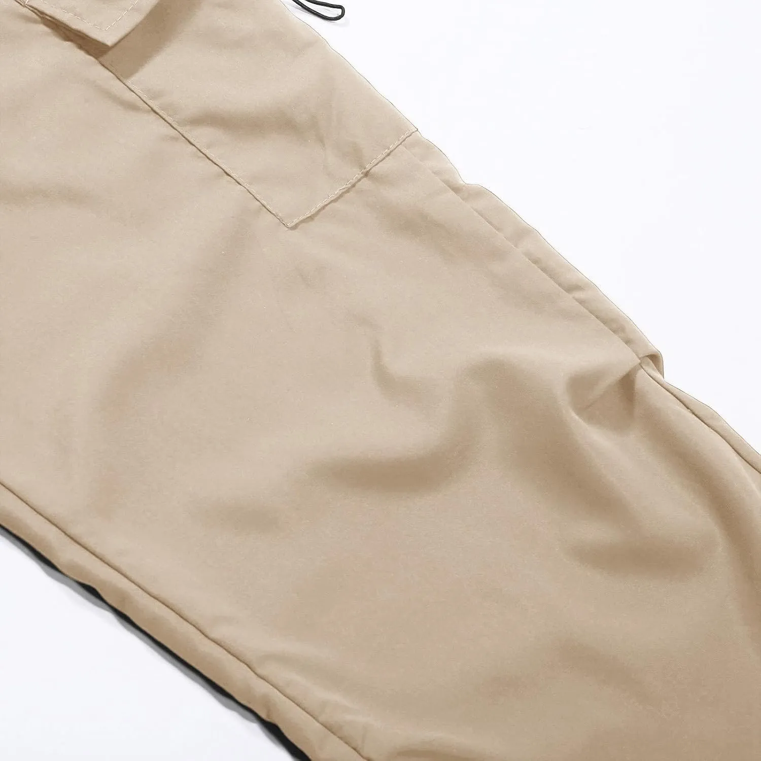 Women Parachute Pants Elastic High Waist Baggy Cargo Pants Y2K Joggers Multiple Pocket Quick Dry Casual Trendy Slacks