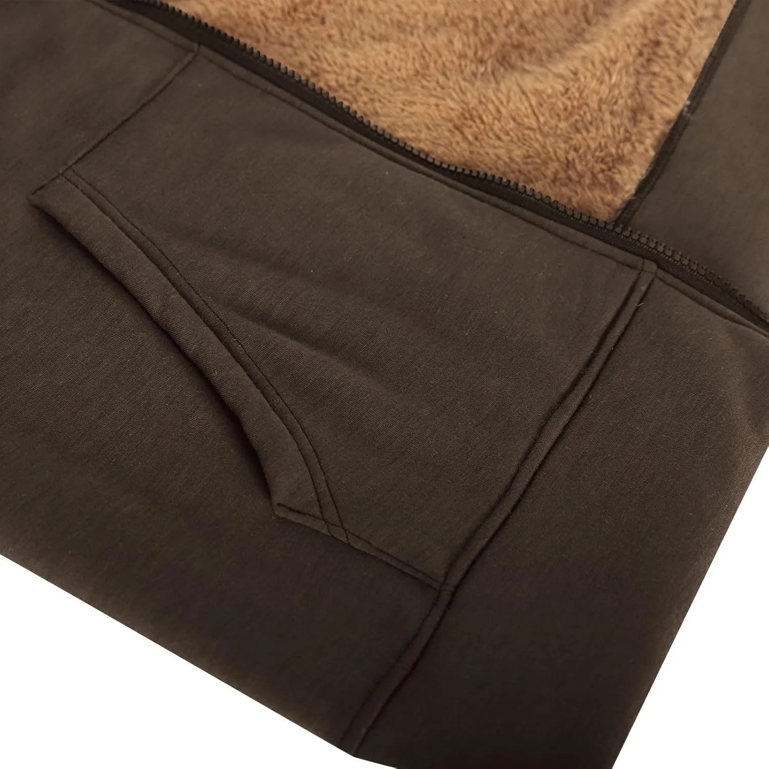 Women's Casual Full Zip Up Sherpa Lined Hoodie Drawstring Hooded Sweatshirts Soft Fleece Winter Warm Plain Jacket Coats