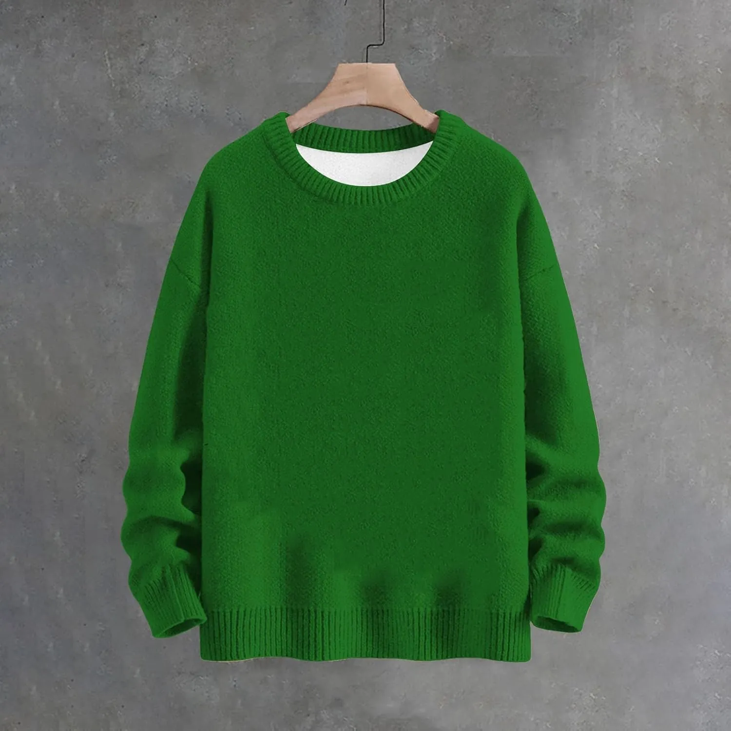 Women's Fair Isle Knitted Sweater Vintage Long Sleeve Boat Neck Retro Lightweight Pullover Plain Fashion Lounge Tops