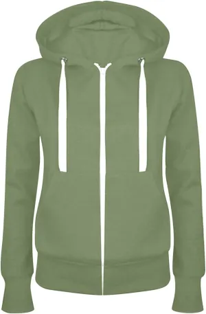 Womens Fall Fashion 2023 Casual Zip up Hoodie Jackets Solid Color Sweatshirts Jackets Trendy Y2k Hoodies with Pocket