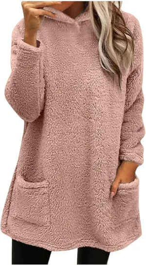 Womens Fleece Sweatshirt Sherpa Lined Sweatshirt Fuzzy Pullover Sweatshirt Paw Print Sweatshirt Thermal Sweatshirt