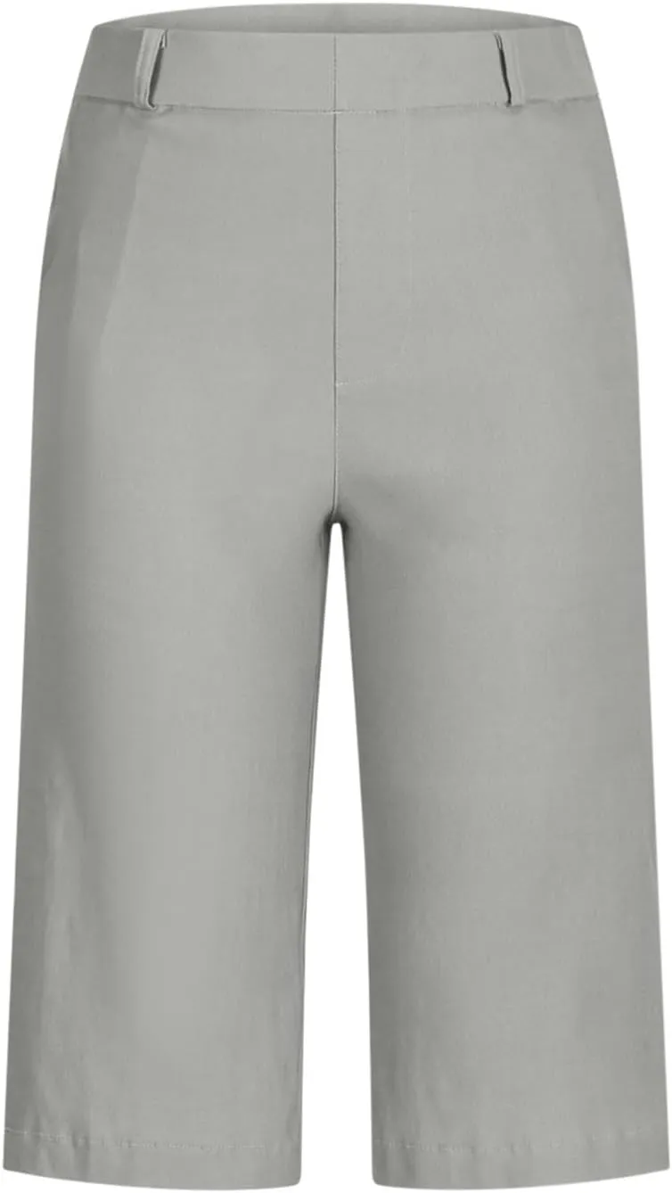 Womens Stretch Twill Shorts High Waisted Bermuda Shorts 2025 Summer Casual Knee Length Capri Pants with Pockets