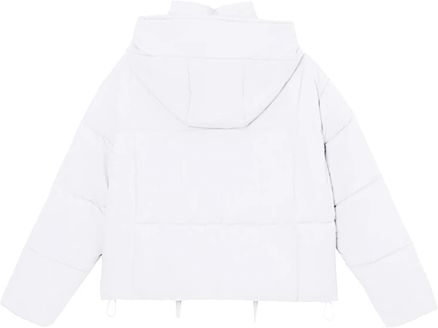 Women's Thickened Down Jacket Winter Hooded Short Puffy Packable Jacket, Warm Puffer Down Coat for Women