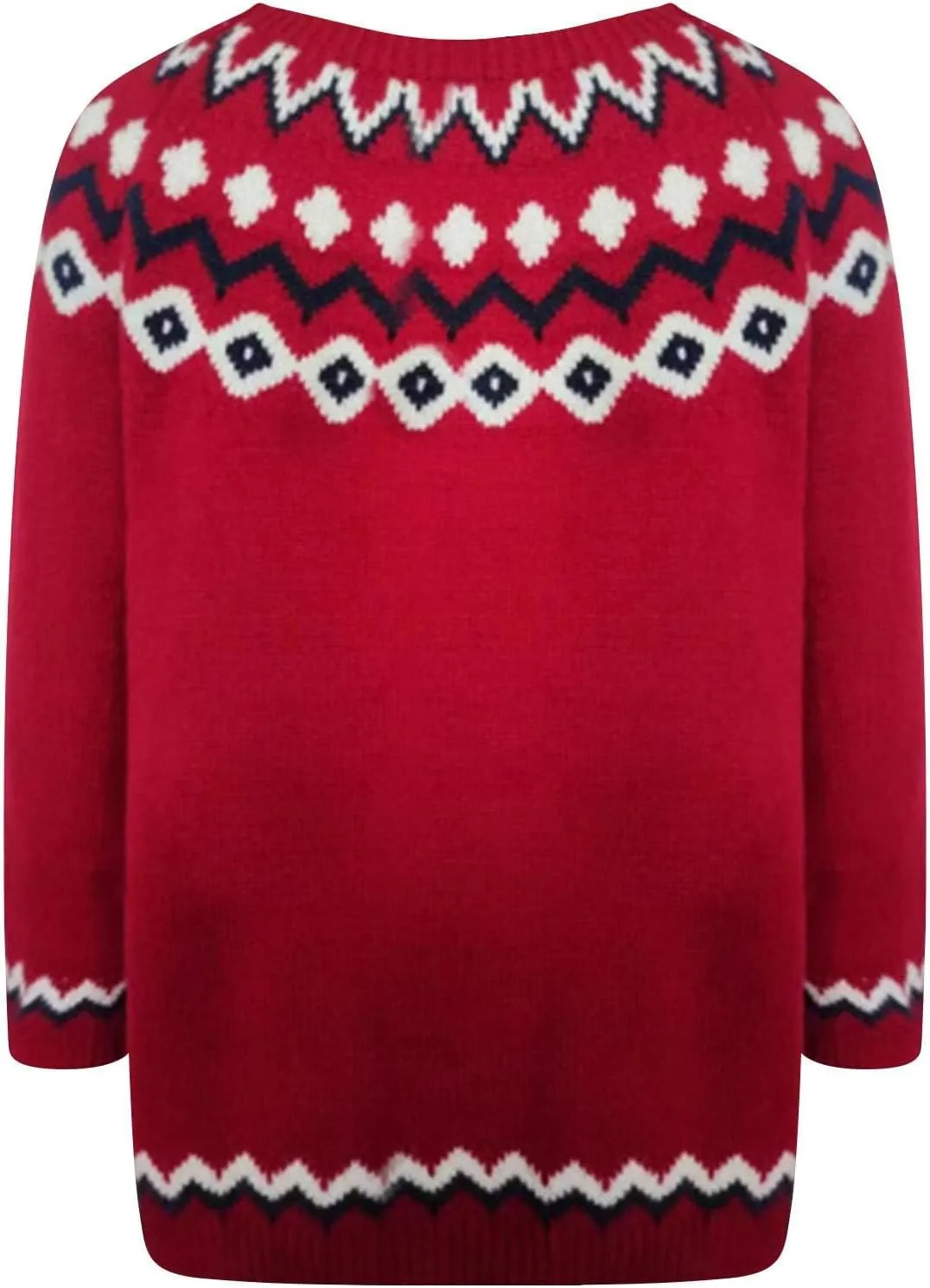 Womens Valentines Day Knitted Fair Isle Print Retro Sweater Long Sleeve Crewneck Sweater Fall Sweaters for Women 2024