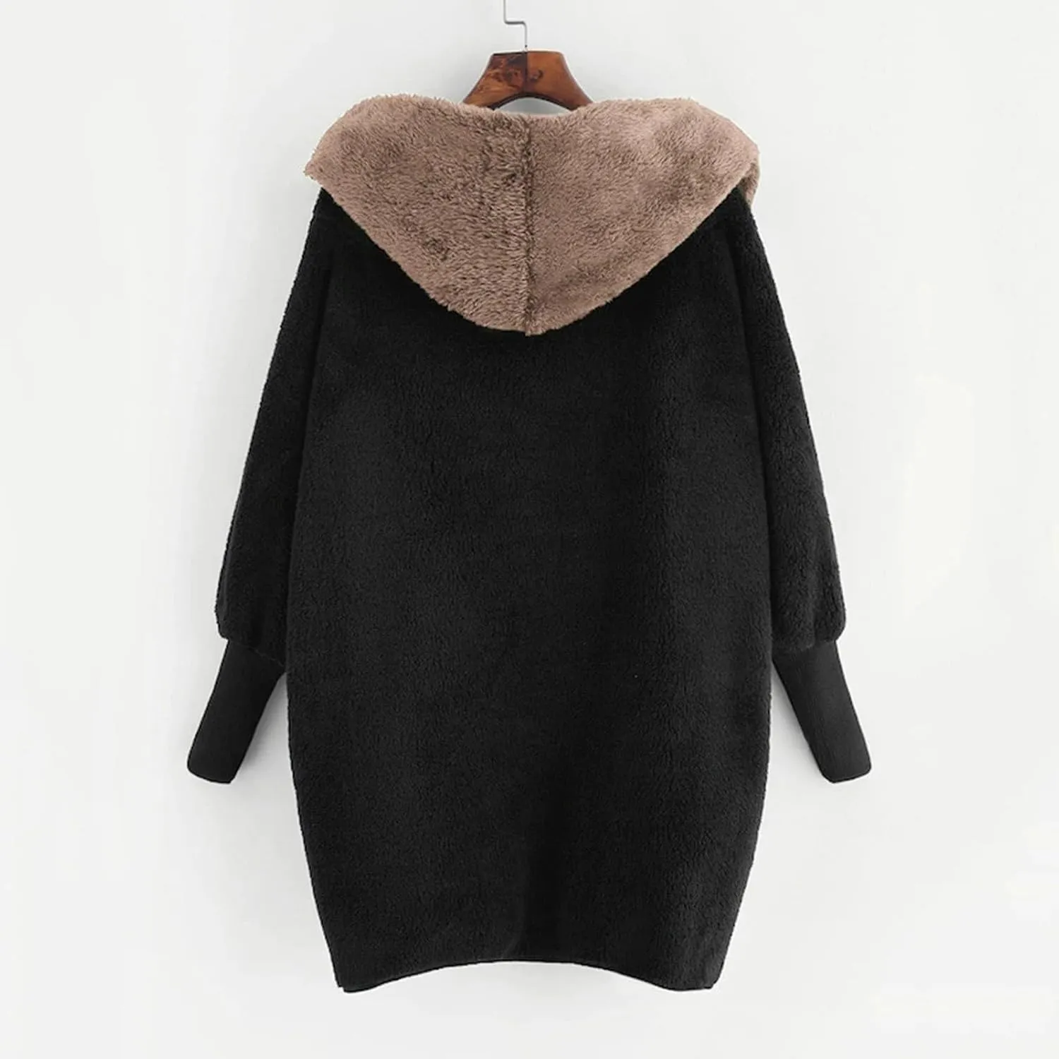 Womens Winter Coats Fleece Jacket Sherpa Oversized Hoodies Lightweight Open Front Cardigans Fall Fuzzy Faux Fur Coat
