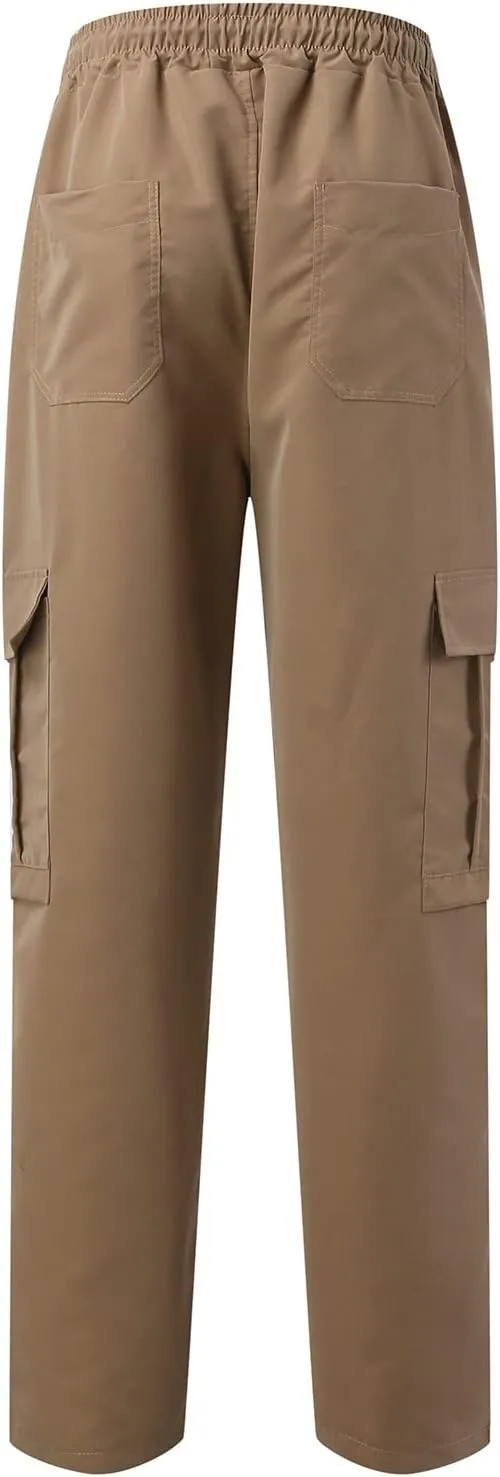 Work Pant for Men Big and Tall Cotton Casual Cargo Work Pant Baggy Joggers Athletic Pants Loose Straight Sweatpants