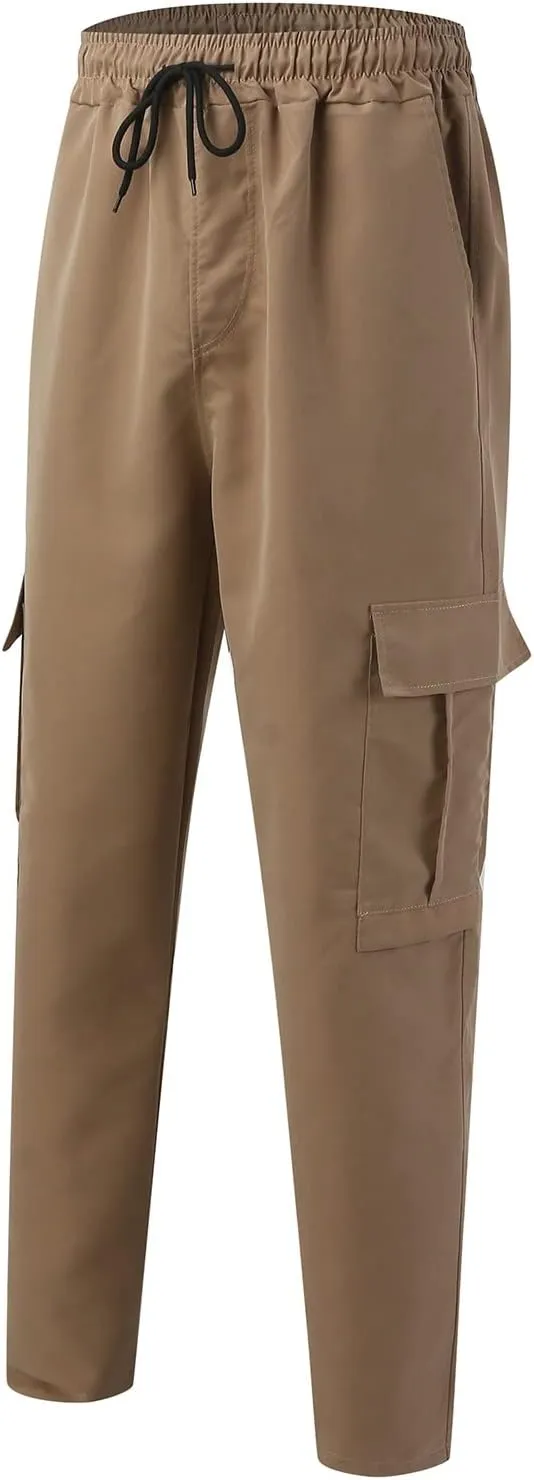 Work Pant for Men Big and Tall Cotton Casual Cargo Work Pant Baggy Joggers Athletic Pants Loose Straight Sweatpants