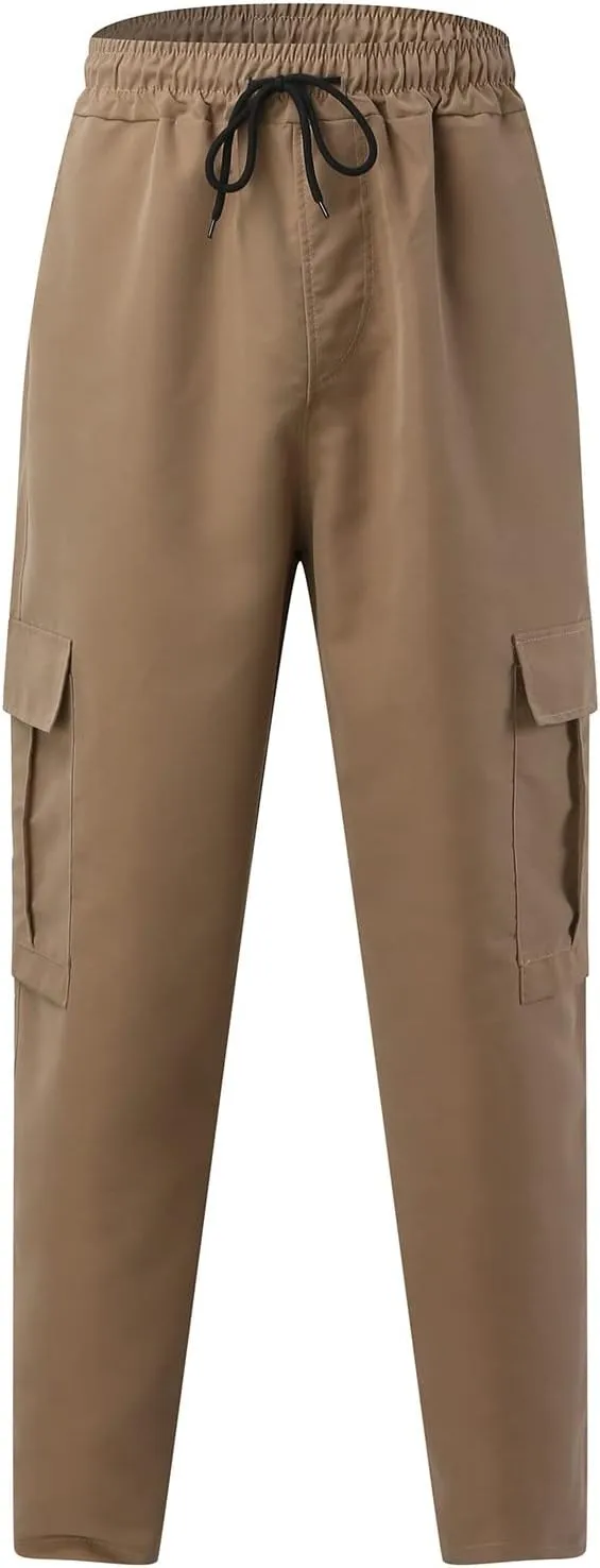 Work Pant for Men Big and Tall Cotton Casual Cargo Work Pant Baggy Joggers Athletic Pants Loose Straight Sweatpants
