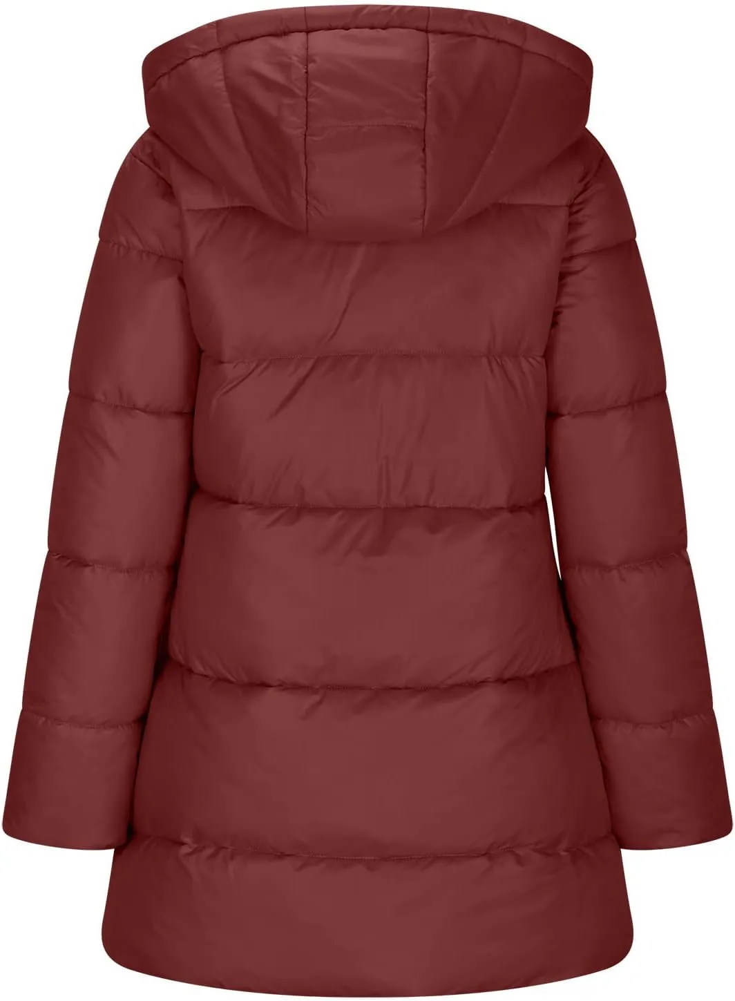 yardsong Fleece Lined Winter Coats for Women Thermal Fuzzy Sherpa Lined Quilted Jacket Zip Up Long Sleeve Hooded Outerwear